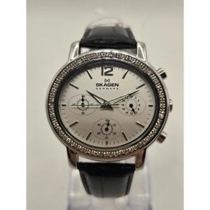 NEW Skagen Denmark 246USL-B Oval Chrongraph Ladies' Watch